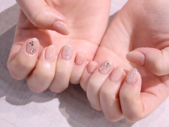 ラルネイル 大宮(Lull. nail)/*ヌーディー*ビジュー*