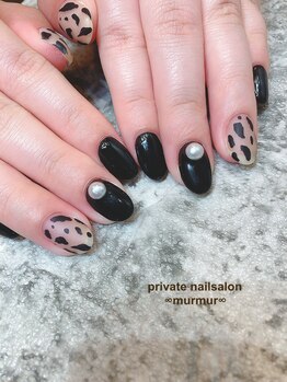 プライベート ネイルサロン マーマ(murmur)/牛柄ネイル