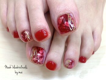 ノアブルーバードネイルズ(Noah' bluebird .nails)/和柄footネイル