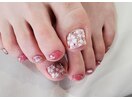 桜のフットネイル　さくらネイル