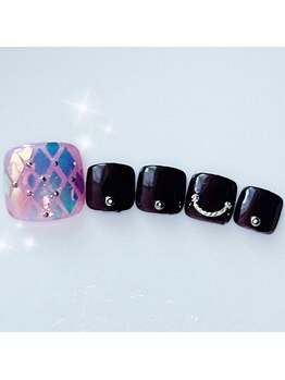 オーロラキラキラネイル