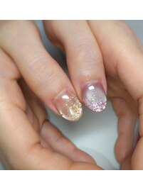 マグネット×ラメ