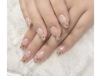 nail salon Petite Joie 【プティジョワ】-PJ-/ヒョウ柄フレンチ