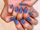 フラッシュネイル ブルー