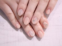 ラルネイル 大宮(Lull. nail)/＊ヌーディー＊ビジュー＊