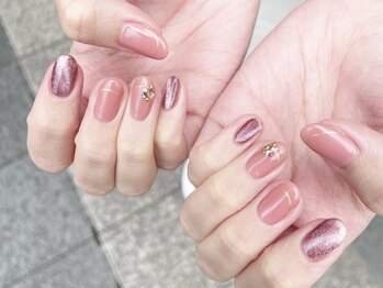 エムスラッシュ ネイル センター北店(M.SLASH)/パラジェル マグネットネイル