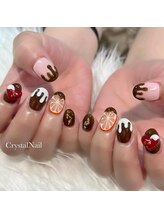 クリスタルネイル ボンベルタ橘店(CRYSTAL NAIL)/チョコ☆