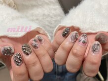 ミリネイルズ(milli nails)/Y2ピンクシルバー
