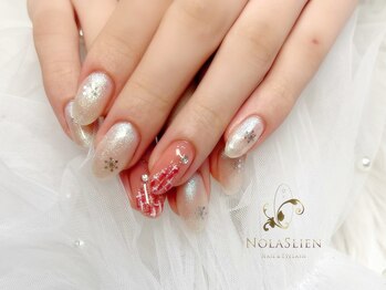 ノーラスリエン(Nolaslien)/冬マグネットネイル ツイード