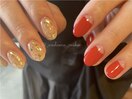 gold × red