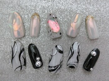 ネイリシャス(NAILICIOUS)の写真/《何度でも同価格♪》つけ放題6本¥7150/10本¥7700♪豊富なパ-ツと繊細Artで指先から女子力UP★
