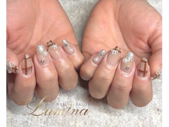 ルミナ 高崎店(Lumina)/チェックネイル