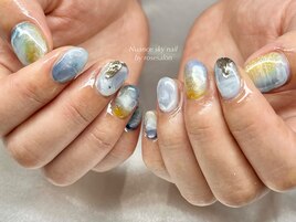ニュアンスブルーネイル