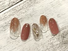 アース コアフュールボーテ 新潟中野山店 (EARTH Coiffure beaute')/塗りかけニュアンス　￥5000