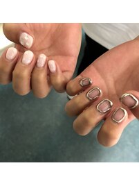 左右非対称ネイル