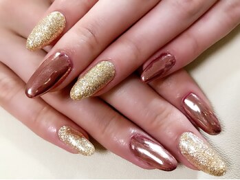 ラビング(Loving)/シンプルミラーネイル