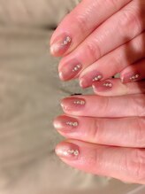 ネイル アンド ボディ ローサ(ROSA)/ワンカラー＋10本ストーンネイル