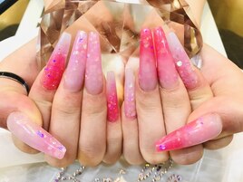 春グラデネイル