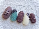 バレンタインチョコアートネイル