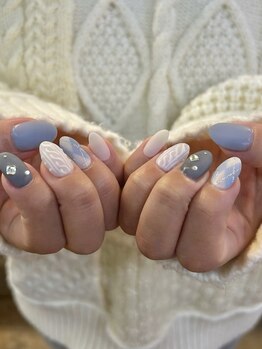 ネイル モヘ 新所沢(NAIL MOHAE)/キレイめニットネイル