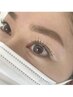 まつ毛パーマ＋眉毛スレッティング（糸脱毛1回）＋眉色カラー　¥8,800