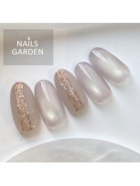 マグネット×ラメネイル