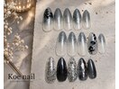 キラキラネイル・シルバーネイル