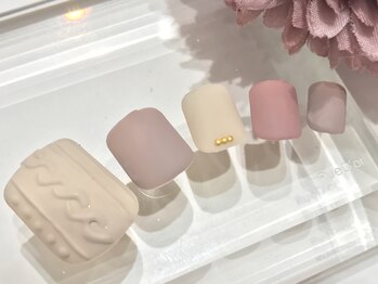 ツメトトノウ/フット 冬シンプルニットアート