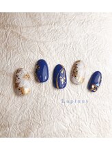 ルピナス(Lupinus)/卒業式ネイル