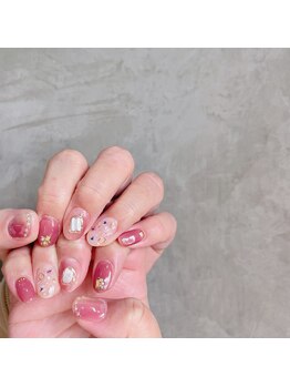 アティックネイルアトリエ(attic nail atelier)/押し花ネイル★