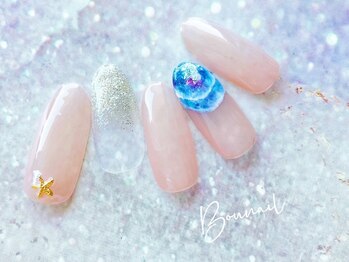 ボネール(nail ＆ eyelash Bounail)/ラメ　ニュアンス