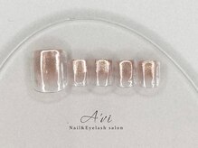 ネイルアンドアイラッシュ アヴィ(Nail and Eyelash A'vi)/フット定額デザイン　¥8100