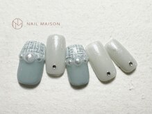 ネイルメゾン 梅田(NAIL MAISON)/ブルーツイードパール