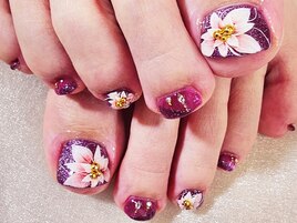 ポインセチアネイル