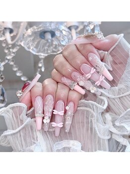 ベスティオーラ 長堀橋店/ピンクリボンネイル