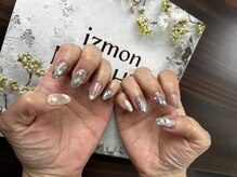 イズモンネイル(izmon nail)/お花柄マグネット春夏デザイン
