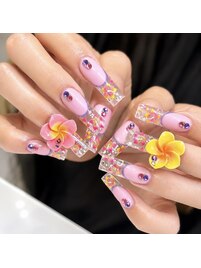 【スカルプ】先端クリアフレンチ