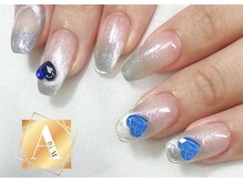 アルムネイル(ARUM nail)/オーロラマグネットグラデハート