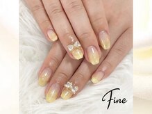 ファイン(Fine)/gradation nail + jewel parts