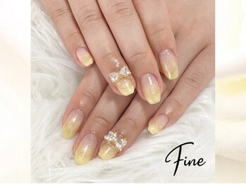 ファイン(Fine)/gradation nail + jewel parts