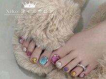 ニコ 銀座本店(Niko)/クリスマス/冬ネイル/ツイード