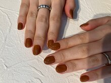 パーネイル(purr nail)の雰囲気（混色ブラウン）
