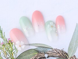 立体桜ネイル