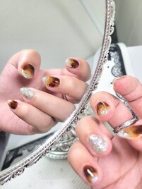 秋風べっ甲ネイル