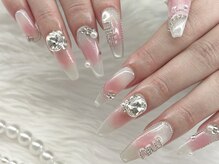 リボンアディクト(ribbon addict)/ワンホンチークネイル☆