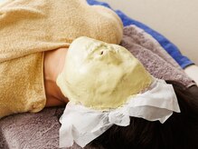 海藻パックで引き締め