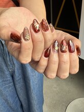 ネイルルーム オルポノ(Olupono)/秋★べっ甲ネイル