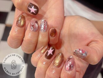 ネイルズガッシュ 溝の口店(NAILs GUSH)/Y2K/星/マグネット/ホログラム