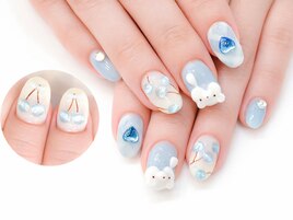 ジェル定額￥9990★くまネイル