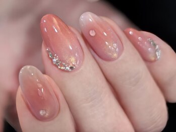 ドリーミーネイル 池袋(Dreamy Nail)の写真/フィルイン対応の定額ネイル！マグネットやミラーで韓国風ネイルを叶えよう♪ワンホンネイル/マグネット/